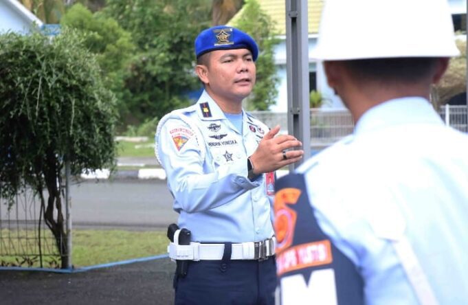 Satpom Lanud Sjamsudin Noor Gelar Operasi Gaktib Gabungan, Perketat Pengawasan Kendaraan di Bandara Internasional