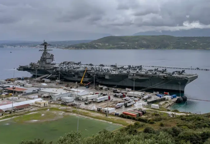 USS Gerald R. Ford Jalani Perawatan di Yunani