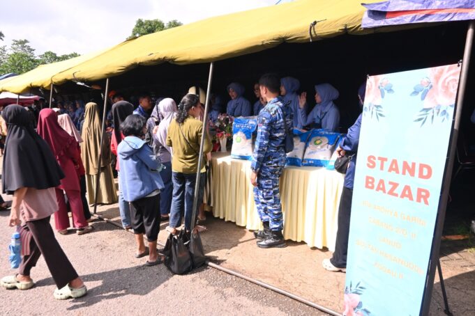 Lanud Sultan Hasanuddin Gelar Bazar Ramadan TNI Serentak, Jelang Idul Fitri
