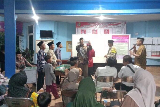 Pemilihan BPD Desa Mundurejo, Gatot Wiyono Meraih Suara Terbanyak.