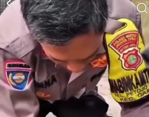 Polisi Humanis, Aiptu Irvan Ahmad Tunjukkan Kepedulian terhadap Hewan Lewat Aksi Berbagi di Hari Jumat