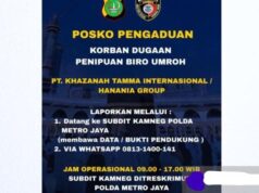 Polisi Buka Posko Pengaduan Penipuan Umrah Hanania