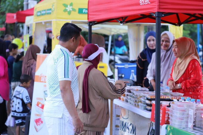 Car Free Day Lanud Sultan Hasanuddin Semarak, Danlanud Sapa Warga dan Dukung UMKM Lokal