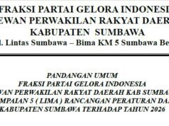 Fraksi Partai Gelora Mendukung Ranperda Kabupaten Sumbawa