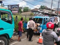 Tabrakan Maut Angkot dan Truk Tangki di Bogor