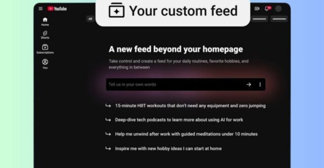 YouTube Luncurkan Fitur AI untuk Buat Feed Video Personal