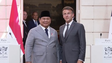 Prabowo dan Macron Bahas Kerja Sama Strategis di Paris