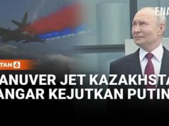 Jet Tempur Kazakhstan Sambut Putin dengan Asap Bendera Rusia