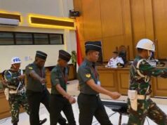 Oditur Militer Minta Hakim Tolak Pledoi Terdakwa Pembunuhan