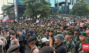4.000 Aparat Kawal Demo Mahasiswa di Trisakti hingga DPR