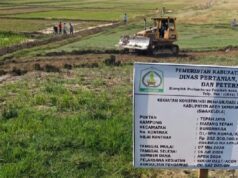 70 Pompa Irigasi Dihidupkan, Sawah Rusak Sedang Siap Tanam