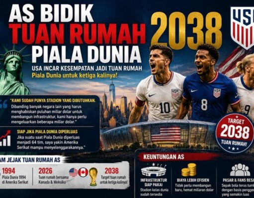 Amerika Serikat Resmi Bidik Tuan Rumah Piala Dunia 2038