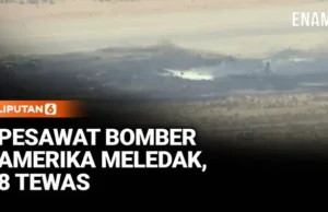 B-52 Jatuh Sesaat Setelah Lepas Landas, Delapan Awak Tewas