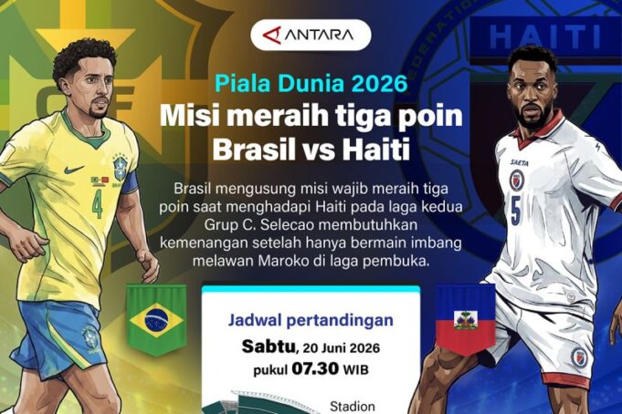Brasil Tantang Haiti, Misi Tiga Poin di Grup C