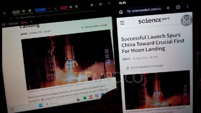 Cina Uji Coba Misi Bulan dengan Shenzhou-23