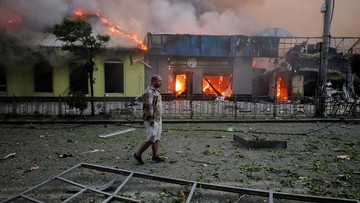 Empat Tewas dalam Serangan Rudal Rusia di Kharkiv