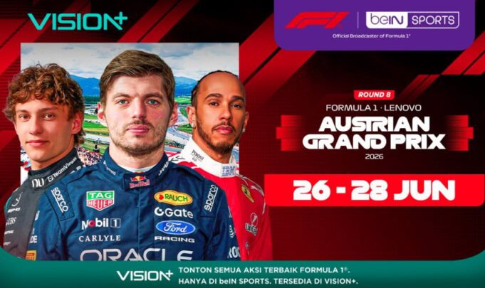 Formula 1 2026: Balapan Sengit di Red Bull Ring Tampil di VISION+