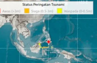 Gempa 7,7 Guncang Sangihe, Peringatan Tsunami Dikeluarkan