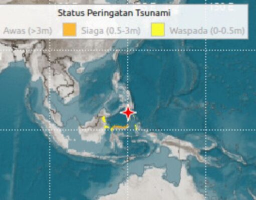Gempa 7,7 di Laut Sulawesi Bukan Megathrust