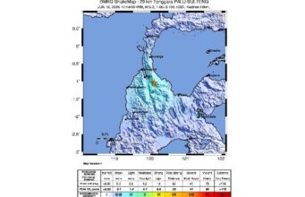 Gempa Darat Picu Kenaikan Air Laut di Palu