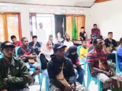 Nobar Piala Dunia dan Makan Bersama, Koramil 1710-02/Timika Perkuat Kemanunggalan TNI-Rakyat