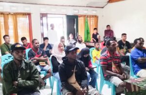 Nobar Piala Dunia dan Makan Bersama, Koramil 1710-02/Timika Perkuat Kemanunggalan TNI-Rakyat