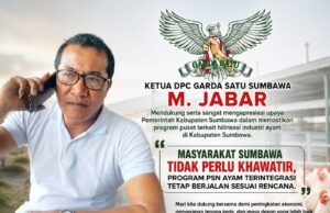 DPC Garda Satu Sumbawa Dukung Penuh Upaya Pemkab Wujudkan Industri Ayam Terintegrasi