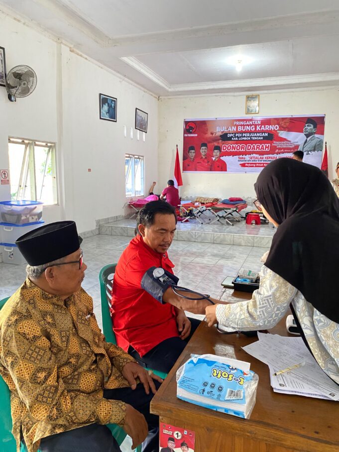 Peringati Bulan Bung Karno, PDIP Lombok Tengah Bertekad Jadikan Aksi Sosial sebagai Agenda Rutin