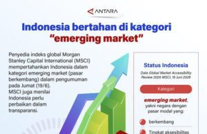 Indonesia Tetap Bertahan di Kelas Pasar Berkembang