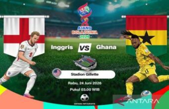 Inggris Rotasi Starter, Hadapi Ghana di Boston