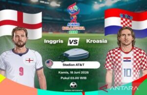 Inggris dan Kroasia Bertemu dalam Duel Legenda di Piala Dunia 2026