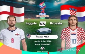 Inggris dan Kroasia Bertemu dalam Duel Legenda di Piala Dunia 2026