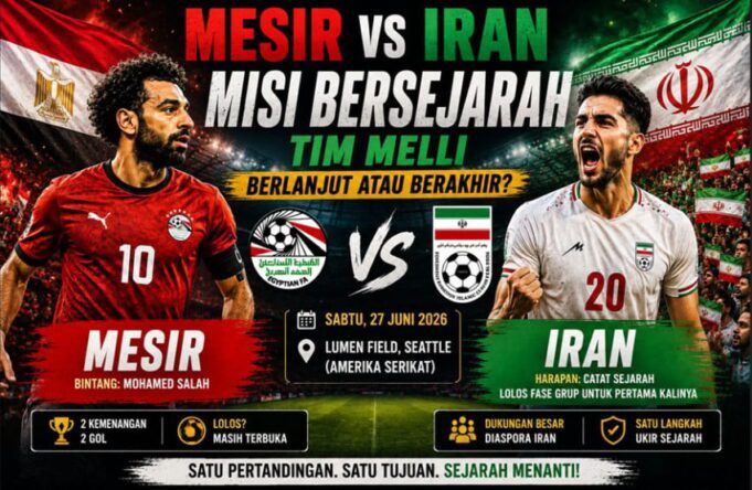 Iran vs Mesir: Laga Sejarah di Tengah Badai Politik