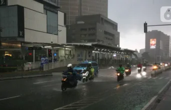 Jakarta Berpotensi Hujan Malam Ini, Selatan Paling Intens