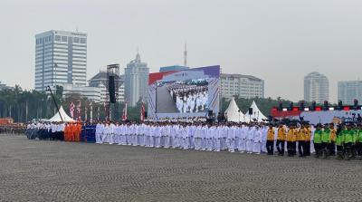 Jakarta Rayakan HUT ke-499 dengan Defile Pasukan di Monas
