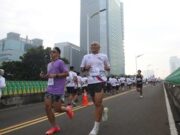 Jalur Langit Transjakarta Dijadikan Arena Lari
