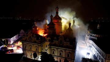 Katedral 950 Tahun di Kyiv Hancur Dihantam Rudal