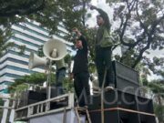 Mahasiswa UPNVJ dan Aliansi Perempuan Aksi Bersama di Patung Kuda