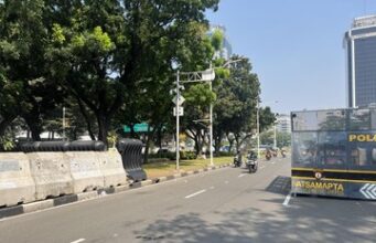 Massa Dukung Prabowo Bubar, Lalu Lintas Patung Kuda Normal Kembali