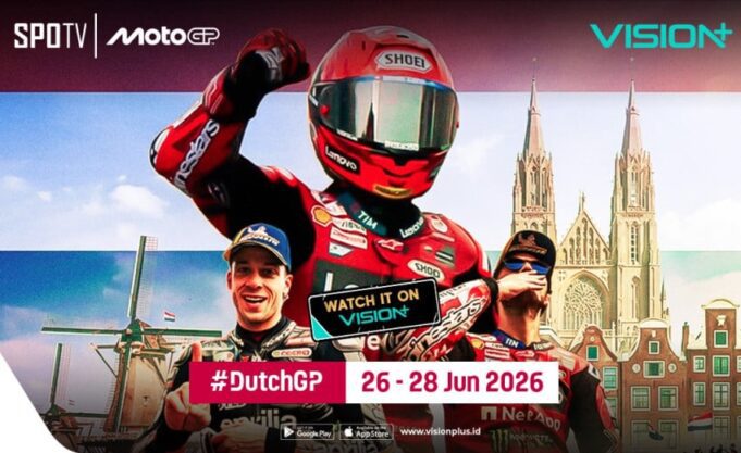 MotoGP Belanda 2026 Siap Meriahkan Assen, Streaming Eksklusif di VISION+