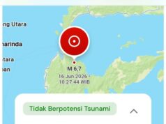 Palu Diguncang Gempa 6,7 M, Tak Berpotensi Tsunami