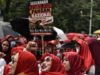 Pegawai MBG Turun ke Jalan Dukung Program Pangan Presiden