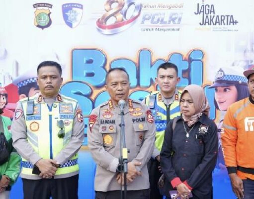 Polri dan Ojol Bangun Sinergi di Tugu Proklamasi