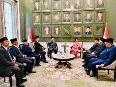 Prabowo Berbincang Hangat dengan Megawati, JK, dan Gibran di Hari Pancasila