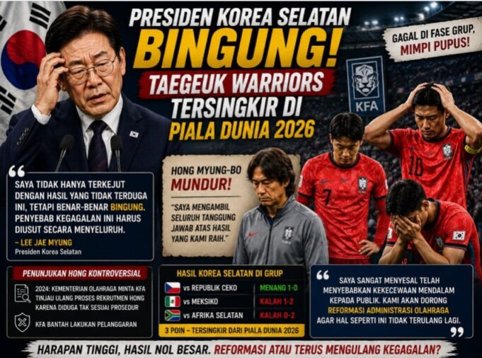 Presiden Korea Selatan Minta Investigasi Kegagalan Timnas di Piala Dunia 2026