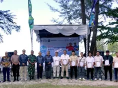 Ratusan Pohon Cemara Laut Ditanam di Pantai Lalang untuk Atasi Abrasi