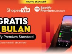 Shopee VIP Beri Gratis Spotify Premium 3 Bulan