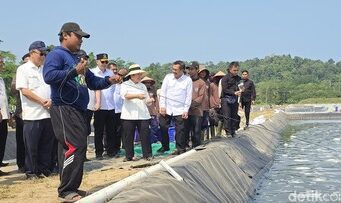 Titiek Tinjau Budidaya Udang Napi di Nusakambangan