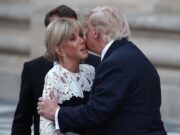 Trump Berjabat Tangan Lama dengan Istri Macron di KTT G7