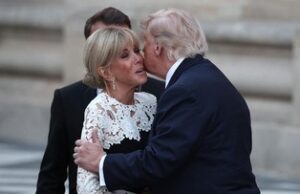 Trump Berjabat Tangan Lama dengan Istri Macron di KTT G7